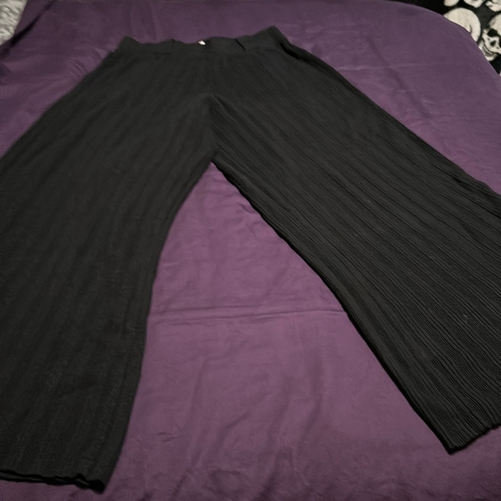 BA&SH wide leg sweater pants L